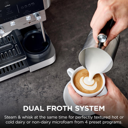 Ninja Luxe Café Premier 3-in-1 Espresso Machine, Drip Coffee